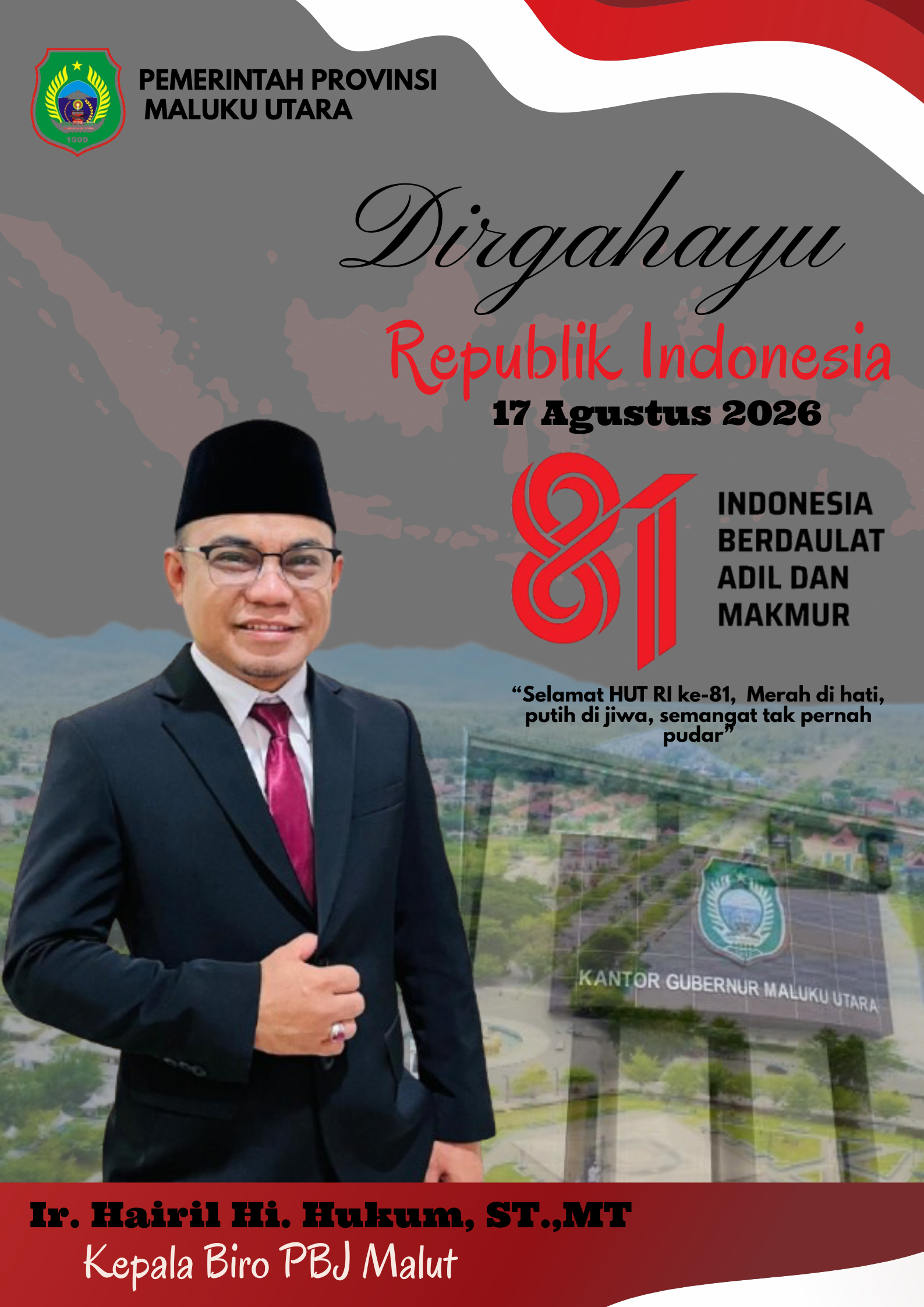 Merah Putih Ilustrasi Semarak Kemerdekaan Lomba 17 Agustus Poster